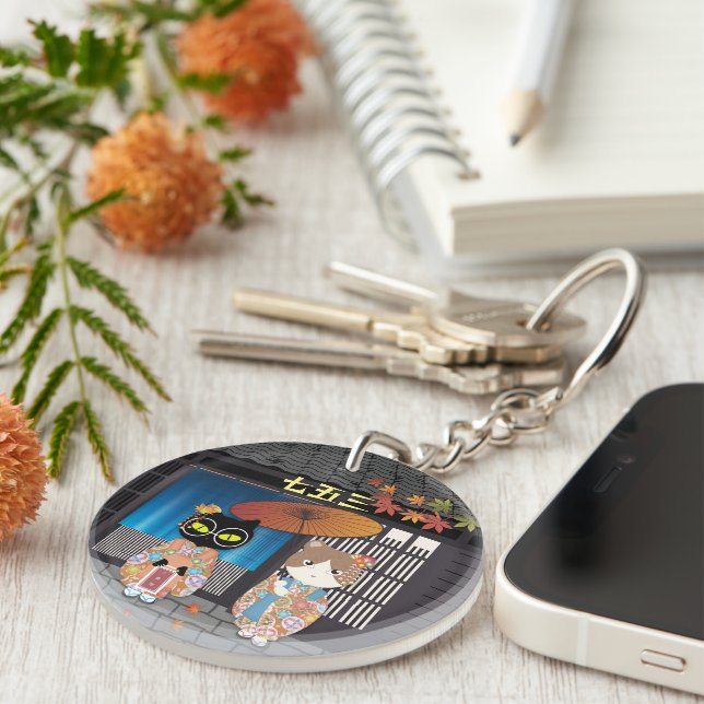 Poilunas 7-5-3 Feier Schlüsselanhänger (Vorderseite rechts)