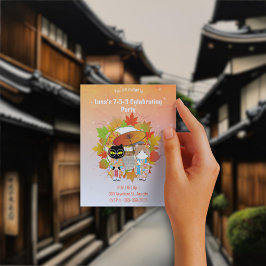 Poilunas 7-5-3-gefeiertes Party Postkarte