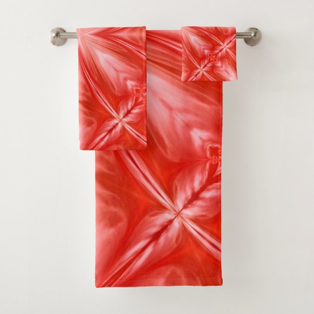 Poinciana Rouge Lait Blanc Nuageux Noir Design abs (En situation)