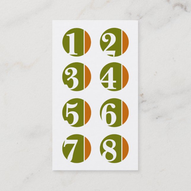 poinçon de fidélité d'écrasement de couleur (Dos)