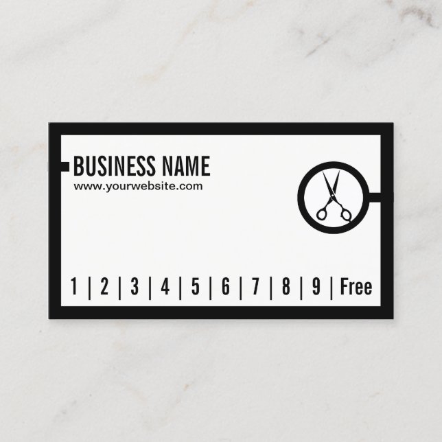 Poinçon minimal de fidélité de frontière de salon (Devant)