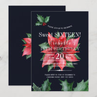 Poinsettia 16 . Geburtstag