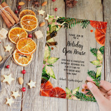 Poinsettia and Oranges Christmas