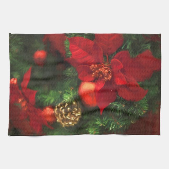 Poinsettia Beauty Küchentuch (Horizontal)