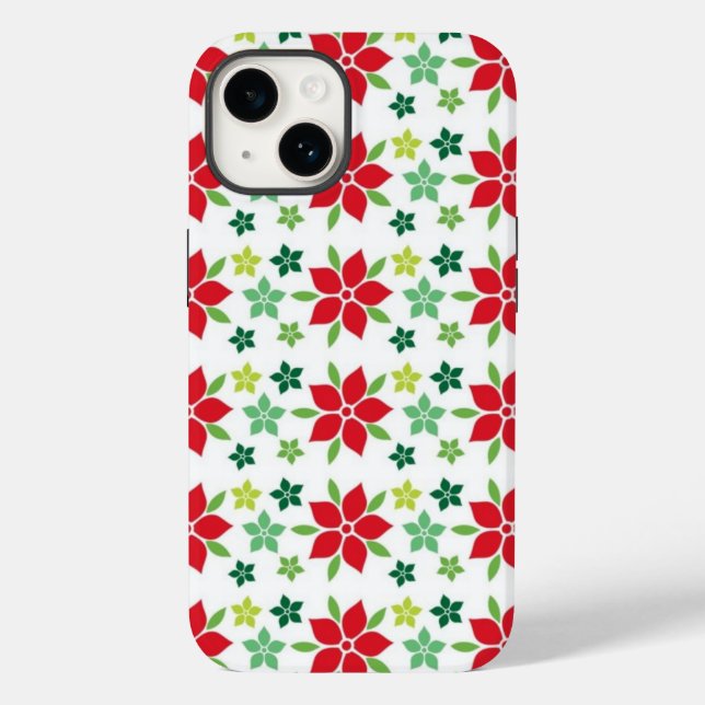Poinsettia Blume - Fall Case-Mate iPhone Hülle (Rückseite)