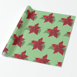 Poinsettia Blume Geschenkpapier