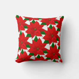 Poinsettia-Blume Kissen
