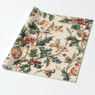 Poinsettia Blumenweihnachtsmuster (3) Geschenkpapier