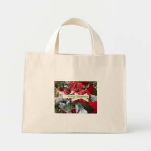 Poinsettia Chistmas Mini-Tasche Mini Stoffbeutel