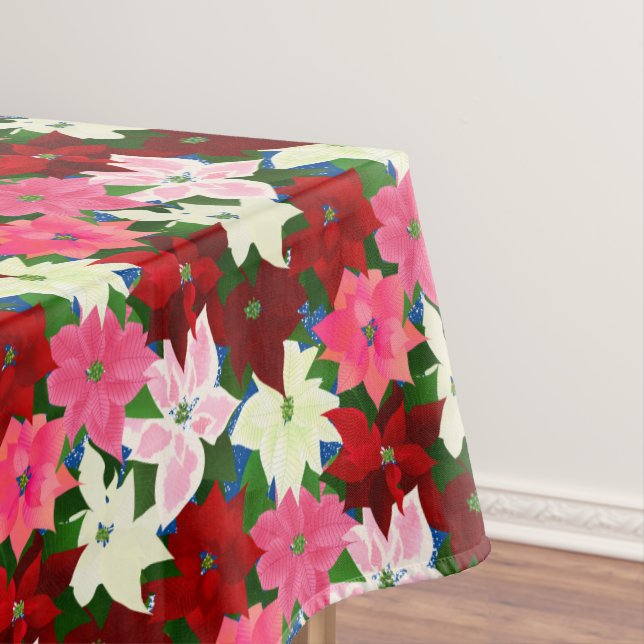 Poinsettia Christmas Tischdecke (Beispiel)
