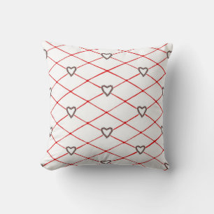 Poinsettia Herz Criss Cross Quilt Pattern Pillows Kissen