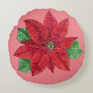 Poinsettia Kissen