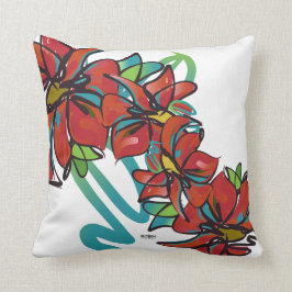 Poinsettia Kissen