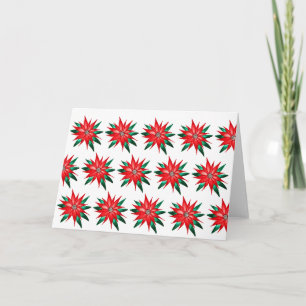Poinsettia-Kunst für wohltätige Zwecke Karte