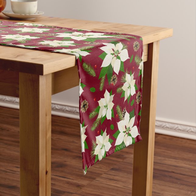 Poinsettia Kurzer Tischläufer (Beispiel)