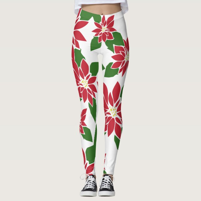 Poinsettia Leggings (Vorderseite)
