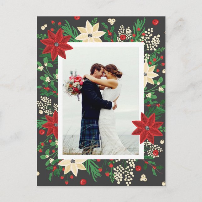 Poinsettia & Mistletoe - Foto für Weihnachten (Vorderseite)