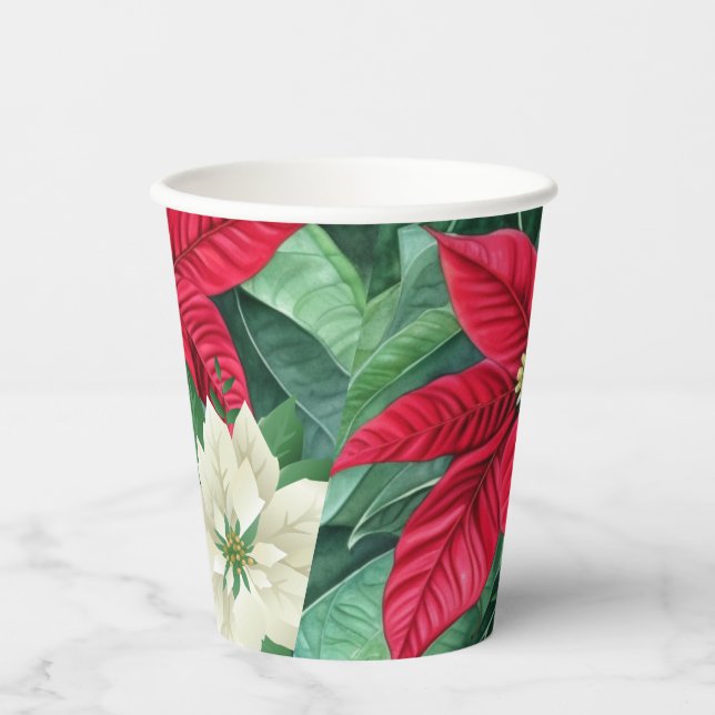 Poinsettia Pappbecher (Vorderseite)