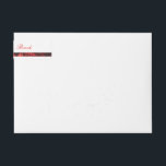 Poinsettia Petals Bar Script und Serif<br><div class="desc">Vervollständigen Sie Ihre Urlaubskorrespondenz mit diesem koordinierenden Wrap-Around Return Address Label, das Ihre Rücksendeadresse in eleganten Serif- und Script-Schriftart präsentiert, die perfekt zu Ihrer Weihnachtskartentypografie passen. Eine wunderschöne, mit Poinsettien gefüllte, waagerechte Bar rennt am Boden entlang und verleiht dem Ganzen eine festliche und schicke Touch. Diese in drei saisonalen Farbtönen...</div>