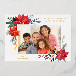 Poinsettia Rahmen H Foto Urlaub Folieneinladung