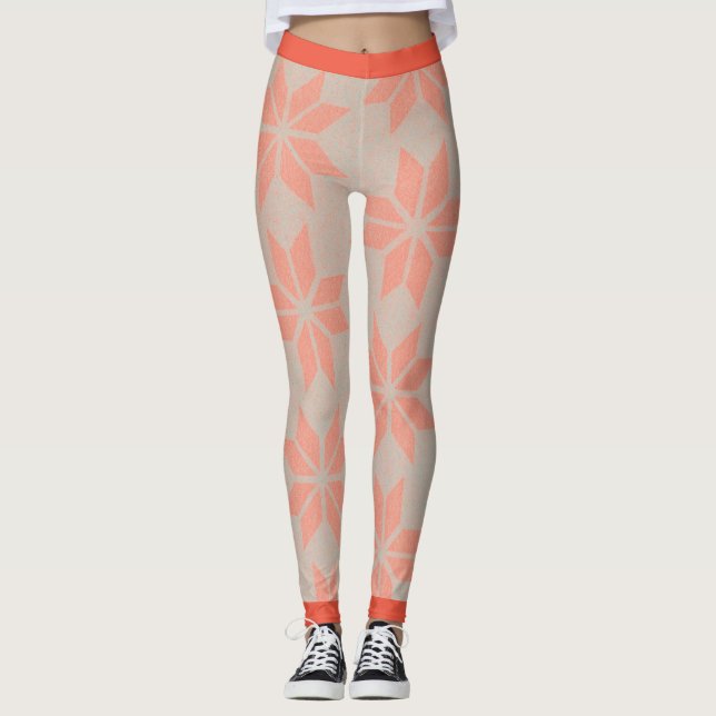 POINSETTIA RED LEGGINGS FÜR CHRISTMAS (Vorderseite)