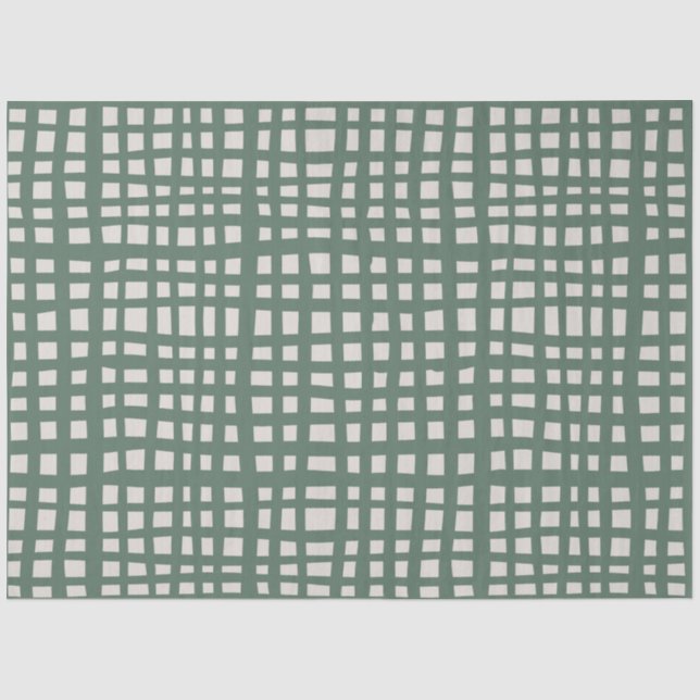 Poinsettia Sage Green Ivory Christmas gift Seidenpapier (Vorderseite)