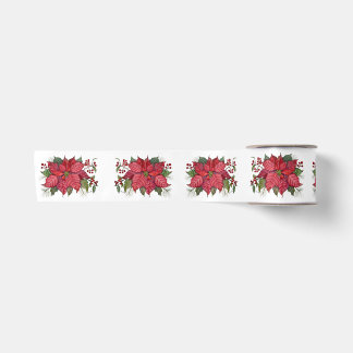 Poinsettia-Schleife Satinband