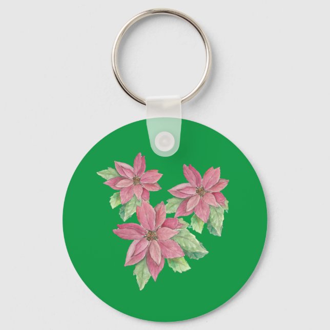Poinsettia Schlüsselanhänger (Vorderseite)