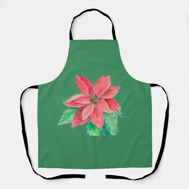 Poinsettia-Schürze Schürze (Vorderseite)