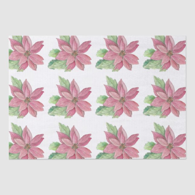 Poinsettia Seidenpapier (Vorderseite)