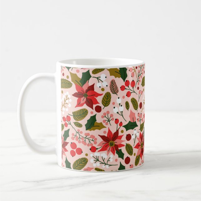 Poinsettia tasse de vacances d'hiver (Gauche)