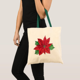 Poinsettia Tote Bag Tragetasche