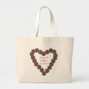 Poinsettia Weihnachtsfeiern Tragetaschen