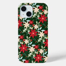 Poinsettia Weihnachtsfeiertag Case-Mate iPhone Hülle
