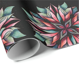 Poinsettia Weihnachtsflora Eleganter Winterurlaub Geschenkpapier