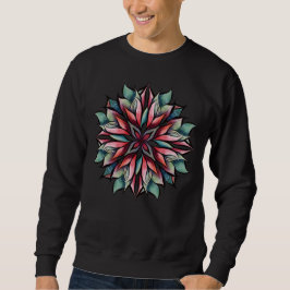 Poinsettia Weihnachtsflora Eleganter Winterurlaub Sweatshirt