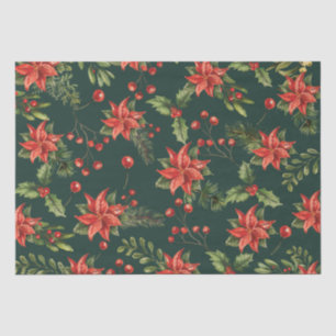 Poinsettia Weihnachtsfloral Botanisch Seidenpapier