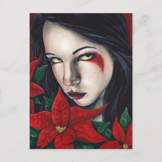 Poinsettia Weihnachtskarte Feiertagspostkarte