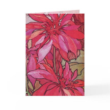 Poinsettia-Weihnachtskarten-Schablone Alphonse