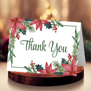 Poinsettia Winter Christmas Danke