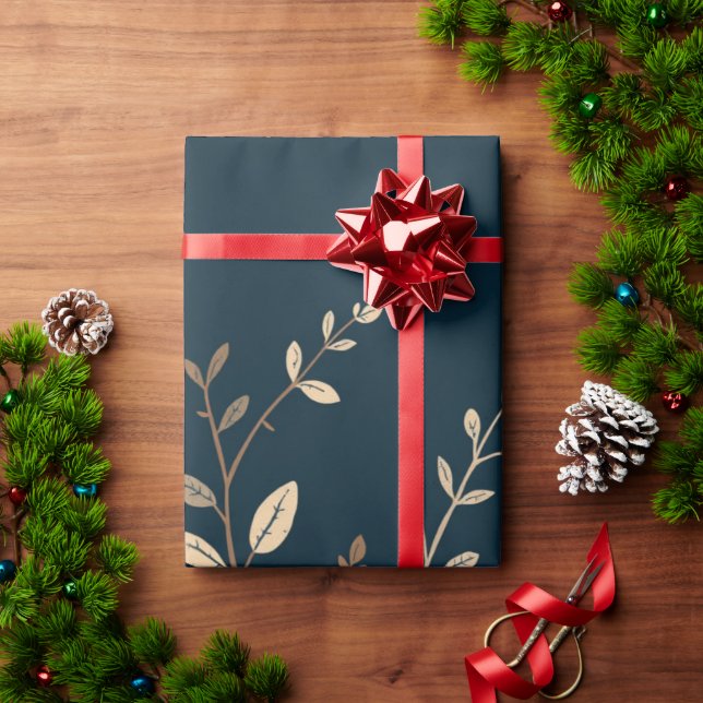 Poinsettia Wrapping Paper Geschenkpapier (Feiertagsgeschenk)