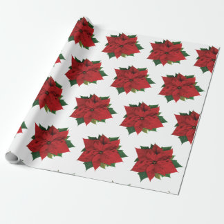 Poinsettia Wrapping Paper Geschenkpapier