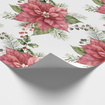 Poinsettia Wrapping Paper