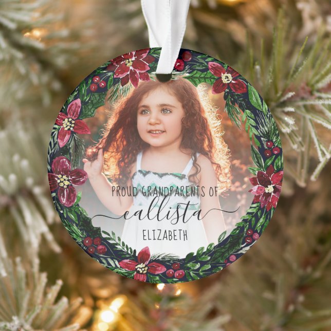 Poinsettia Wreath Fiers Grand-parents Nom de la ph (Arbre)