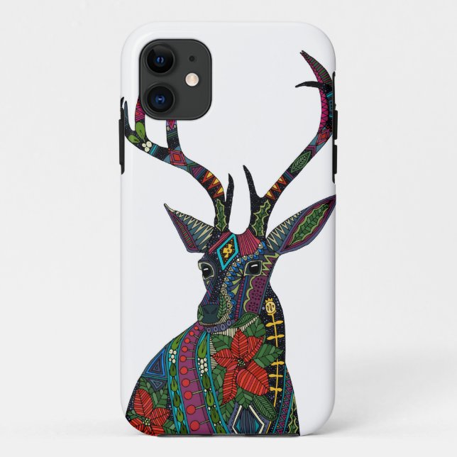 Poinsettiarotwildweiß Case-Mate iPhone Hülle (Rückseite)