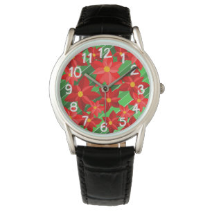 Poinsettias Armbanduhr