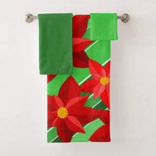 Poinsettias Badetücher Set