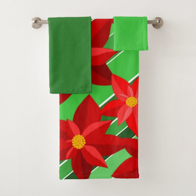 Poinsettias Badetücher Set (Insitu)