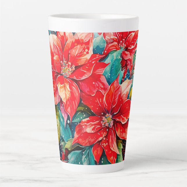 Poinsettias Christmas Milchtasse (Vorderseite)