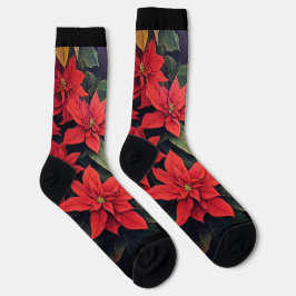 Poinsettias Crew Socks Socken